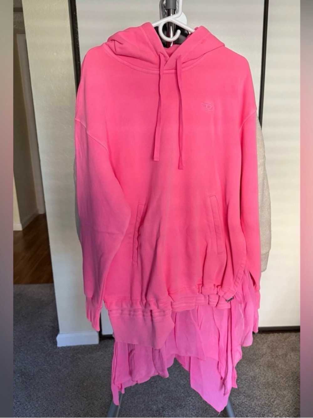 Diesel Pink Hoodie